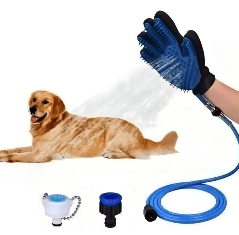 2-in-1 Pet Bath Massage Glove 