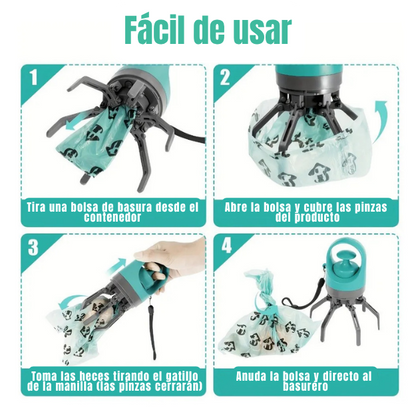 Recogedor portátil de heces