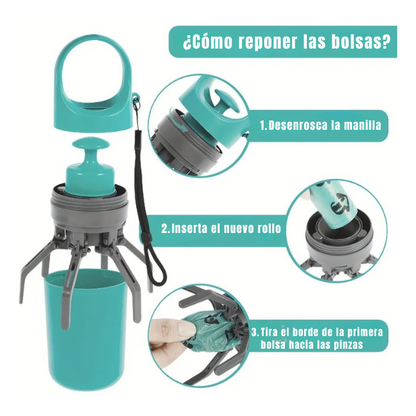 Recogedor portátil de heces