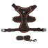 No Pull Dog Harness and Leash Set Adjustable Pet Harness Vest for Small Dogs Cats Reflective Dog Chest Strap Lead Walking