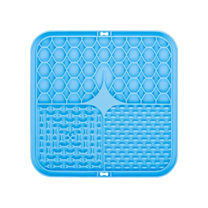 Pet Lick Silicone Mat Slow Feeder Dog Food Plate Bathing Distraction Sucker Training Feeder Supplies for Dogs