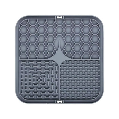 Pet Lick Silicone Mat Slow Feeder Dog Food Plate Bathing Distraction Sucker Training Feeder Supplies for Dogs